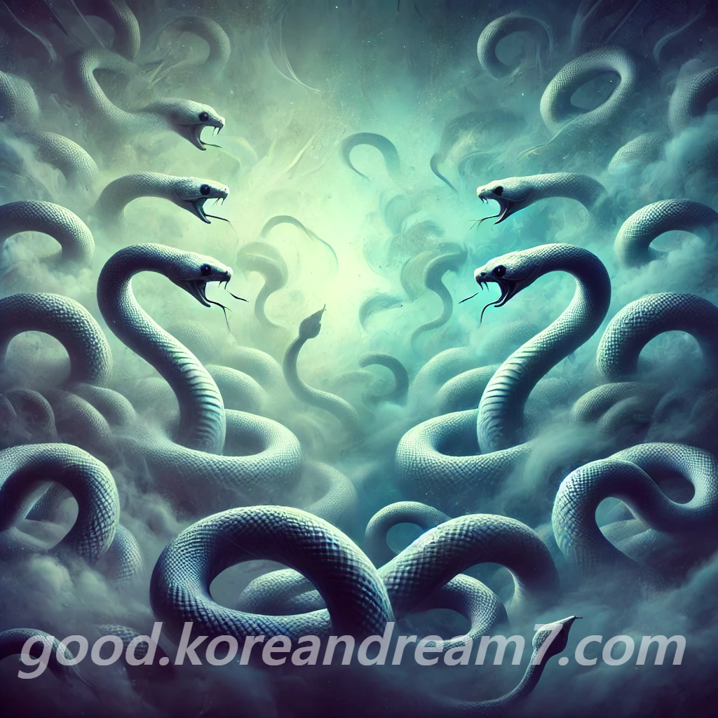 많은 뱀 나오는 꿈