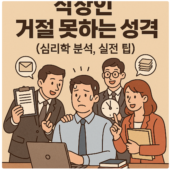 직장인 거절 못하는 성격 (심리학 분석, 실전 팁)