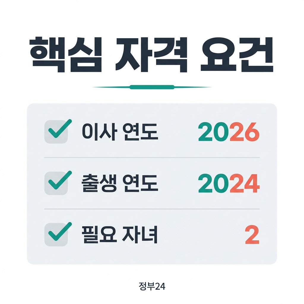 경북 다자녀 가정 이사비 핵심 자격 요건