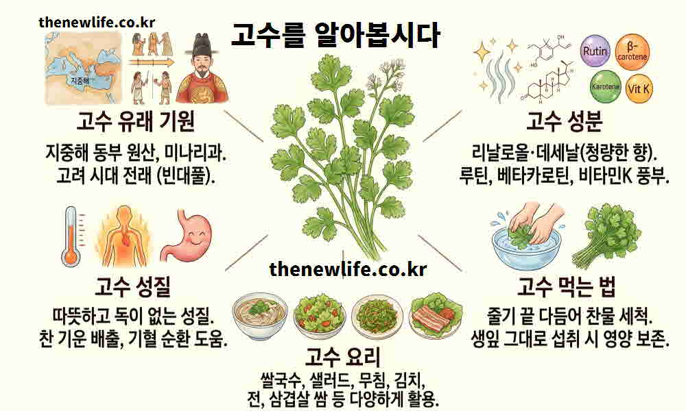 고수 효능 기본정보