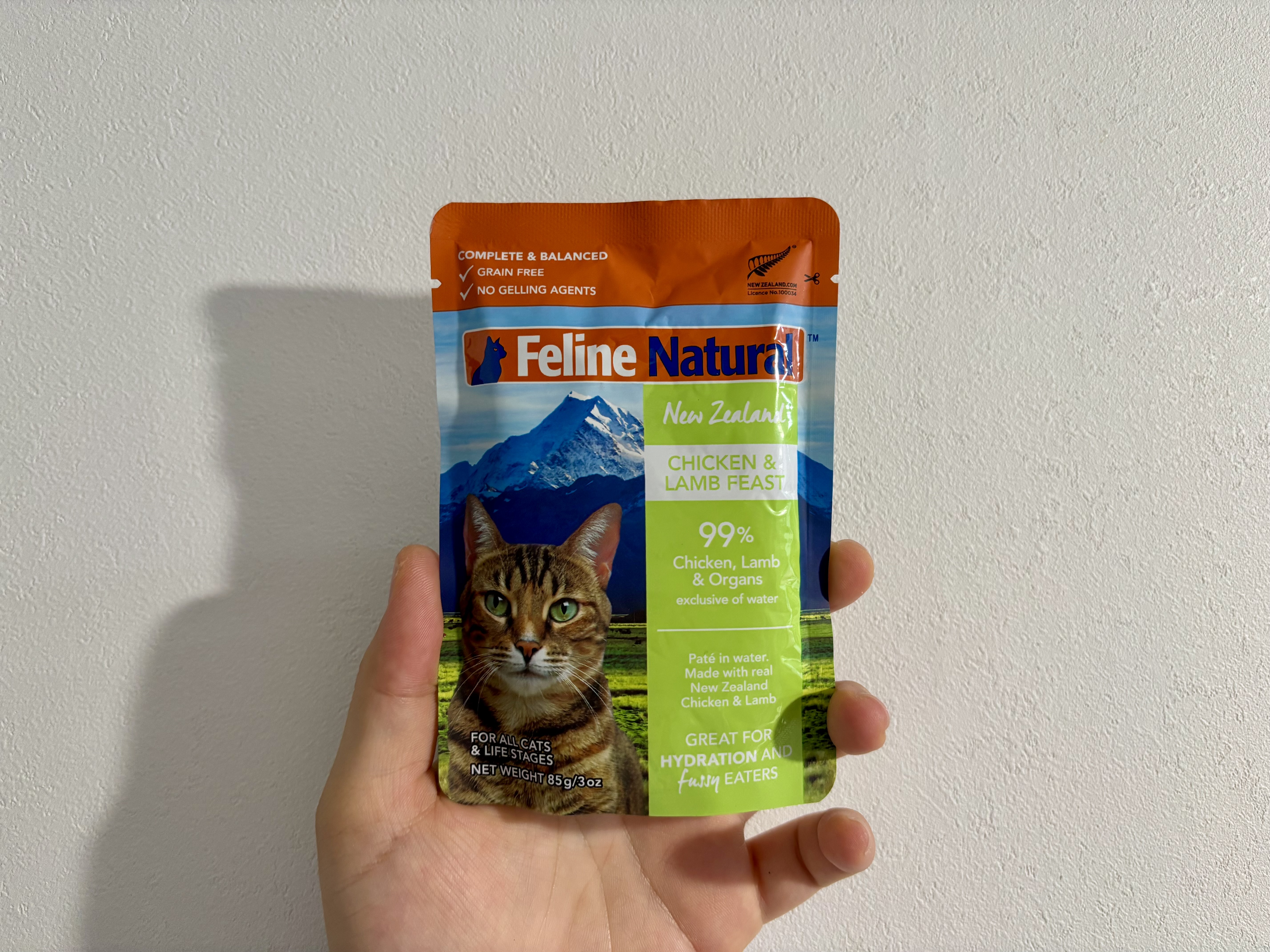 Feline Natural 치킨 &amp; 램 습식 파우치