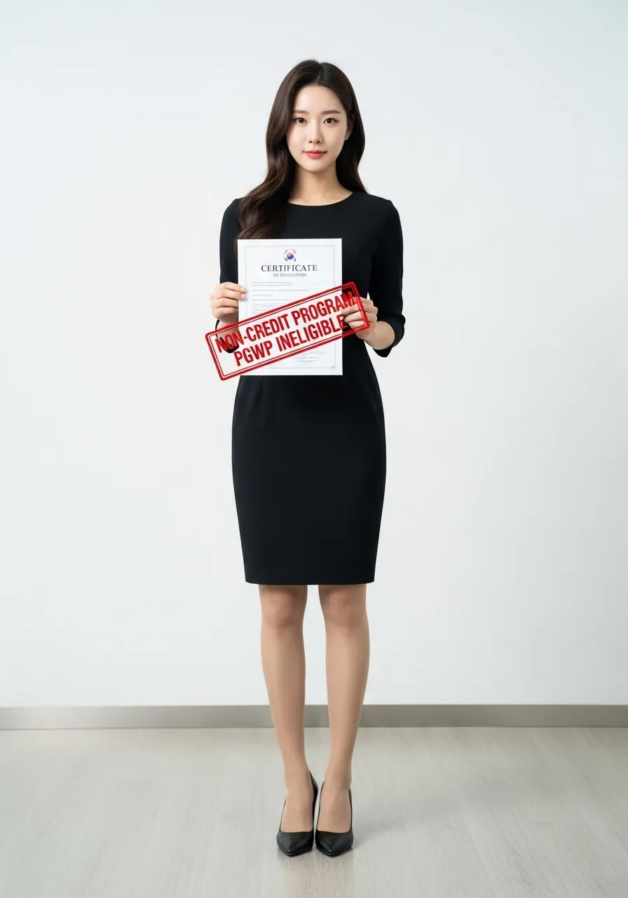 'NON-CREDIT' 프로그램의 'PGWP INELIGIBLE' 위험성을 경고하는 전문가
