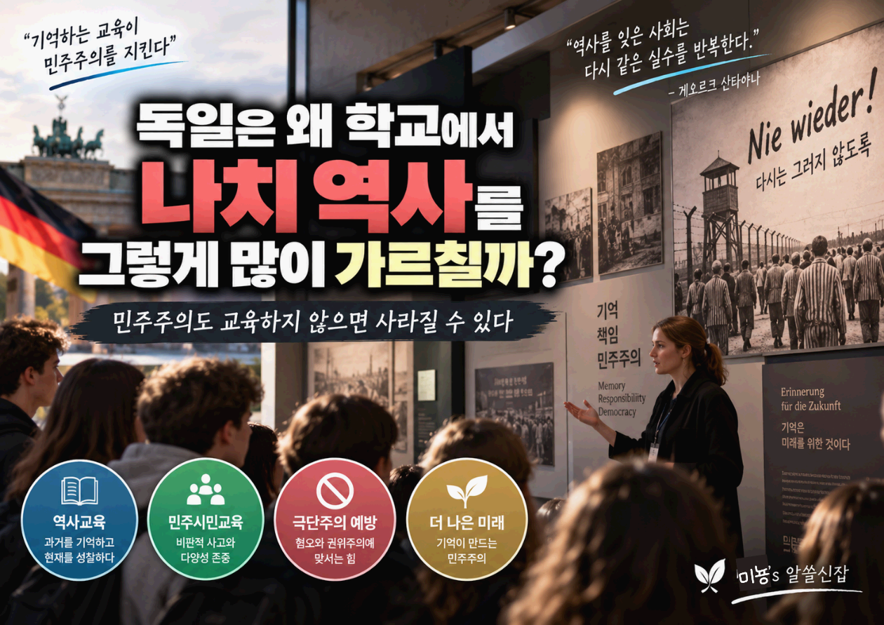 독일은 왜 학교에서 나치 역사를 그렇게 많이 가르칠까?｜민주주의도 교육하지 않으면 사라질 수 있다