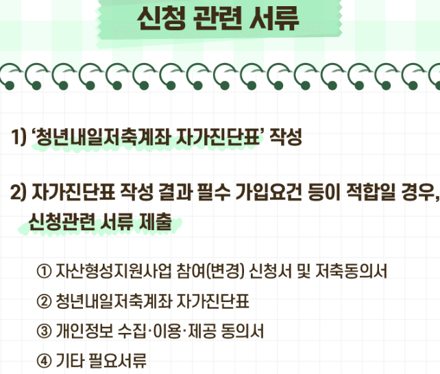 신청관련서류-자산형성포털 출저