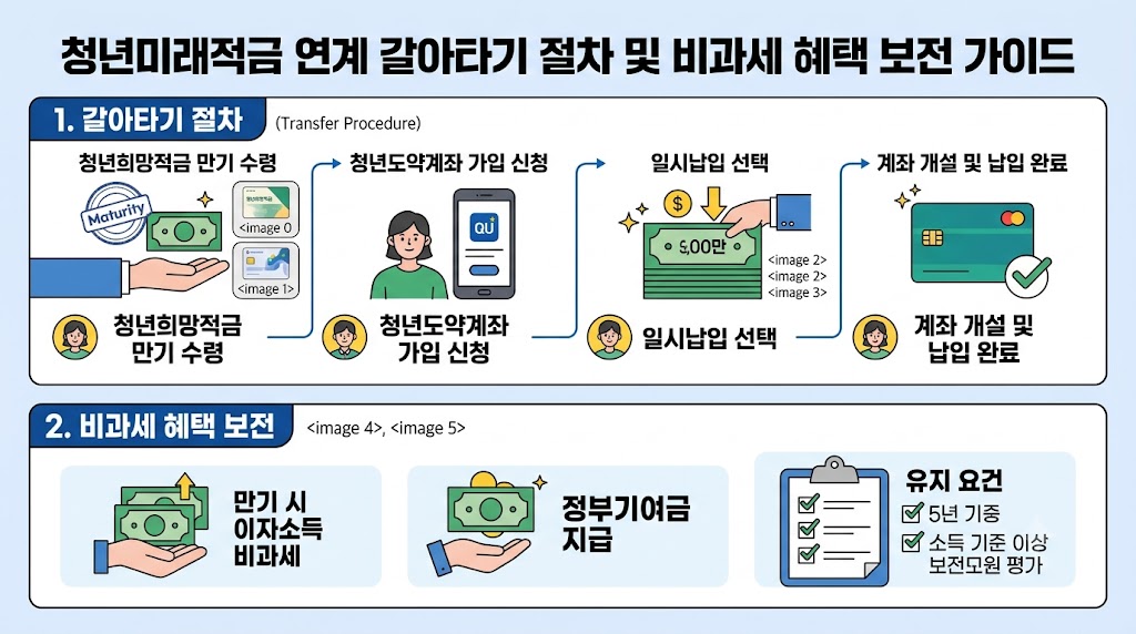 청년도약계좌 갈아타기 및 환급금 수령 팁