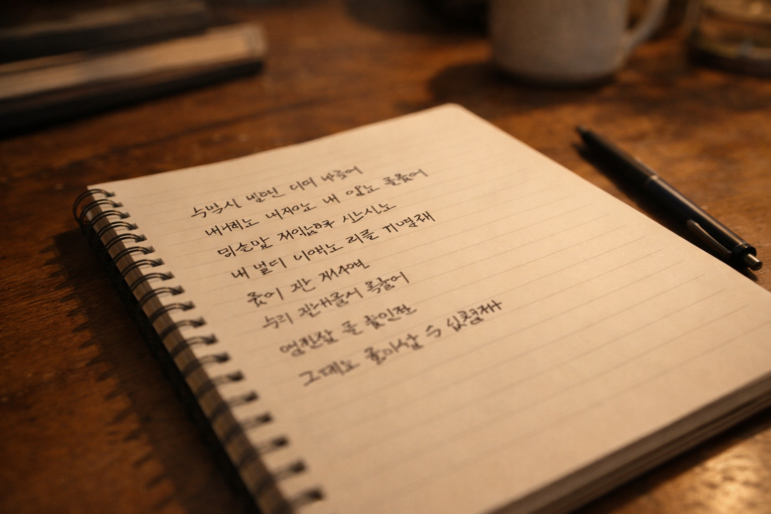 멜로디는 결국 가사와 같이 움직입니다