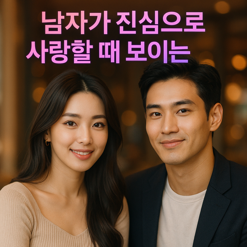 남자가 진심으로 사랑할 때 보이는 행동 신호 총정리