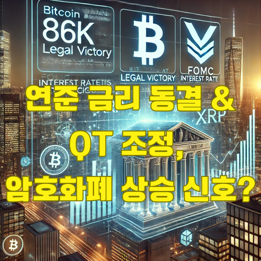 3월 FOMC 발표: 연준 금리 동결 &amp; QT 조정, 비트코인&middot;XRP 상승 이유는?