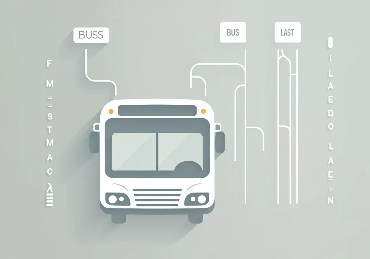 첫차 및 막차 시간 정보
