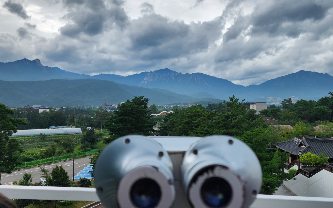 2층전망대 망원경