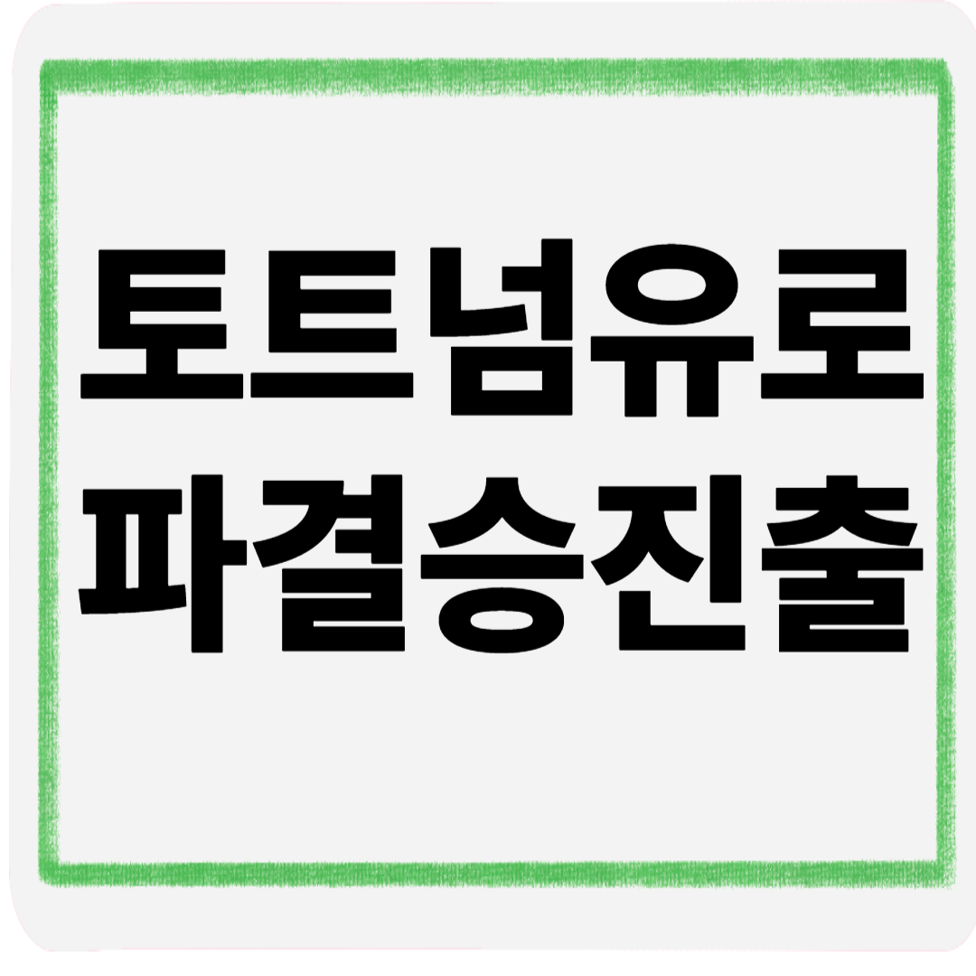토트넘유로파결승진출