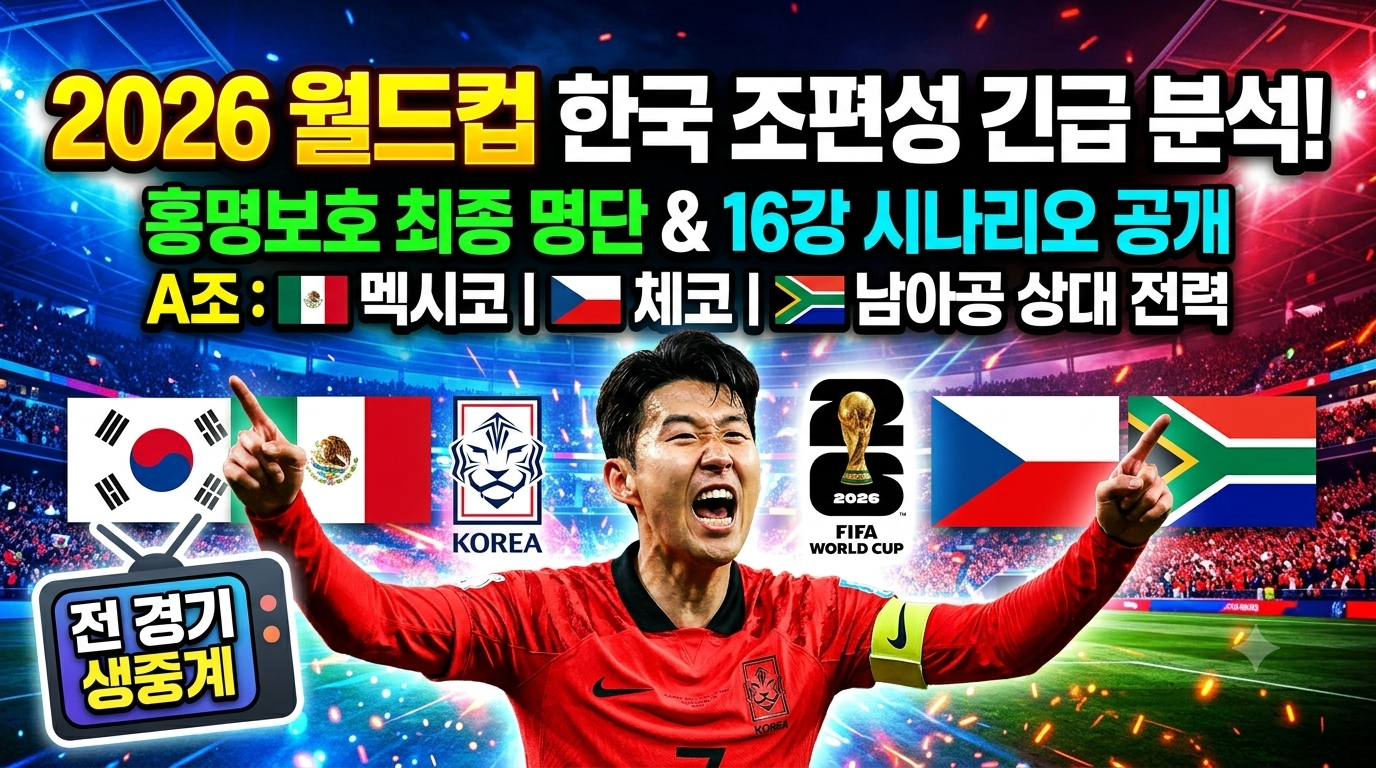 2026 월드컵 조편성 결과: 한국 A조 일정 및 48개국 전체 명단 정리 관련사진