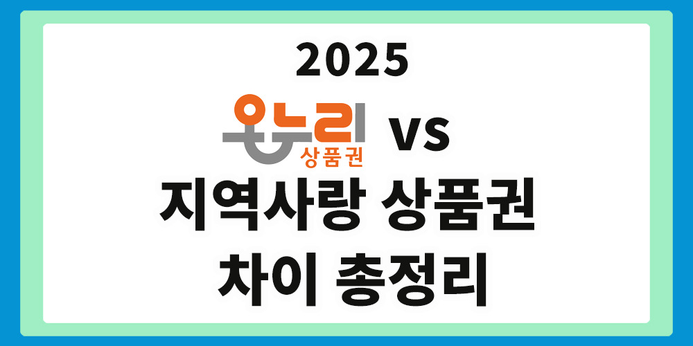 온누리상품권, 지역사랑상품권