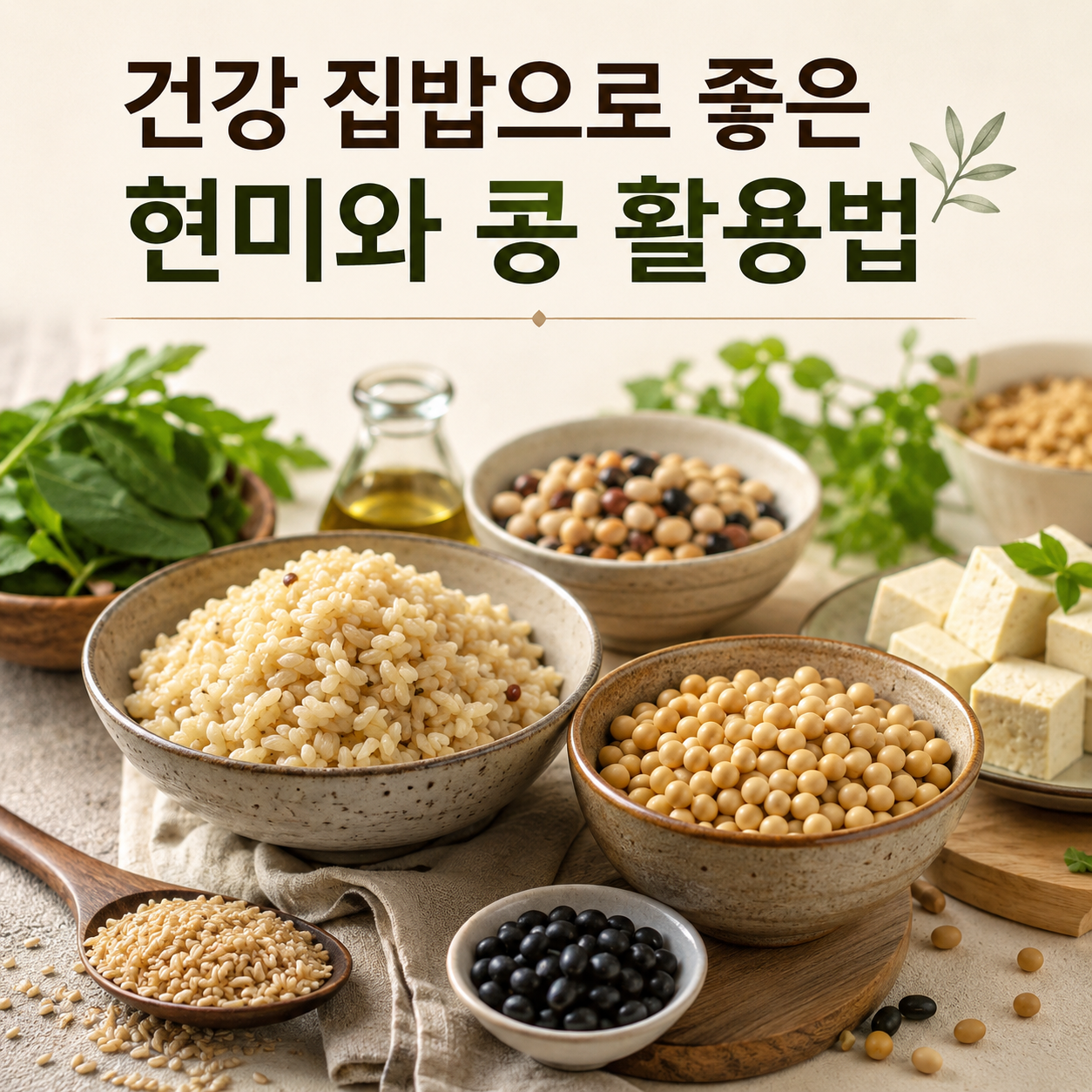 현미와 콩