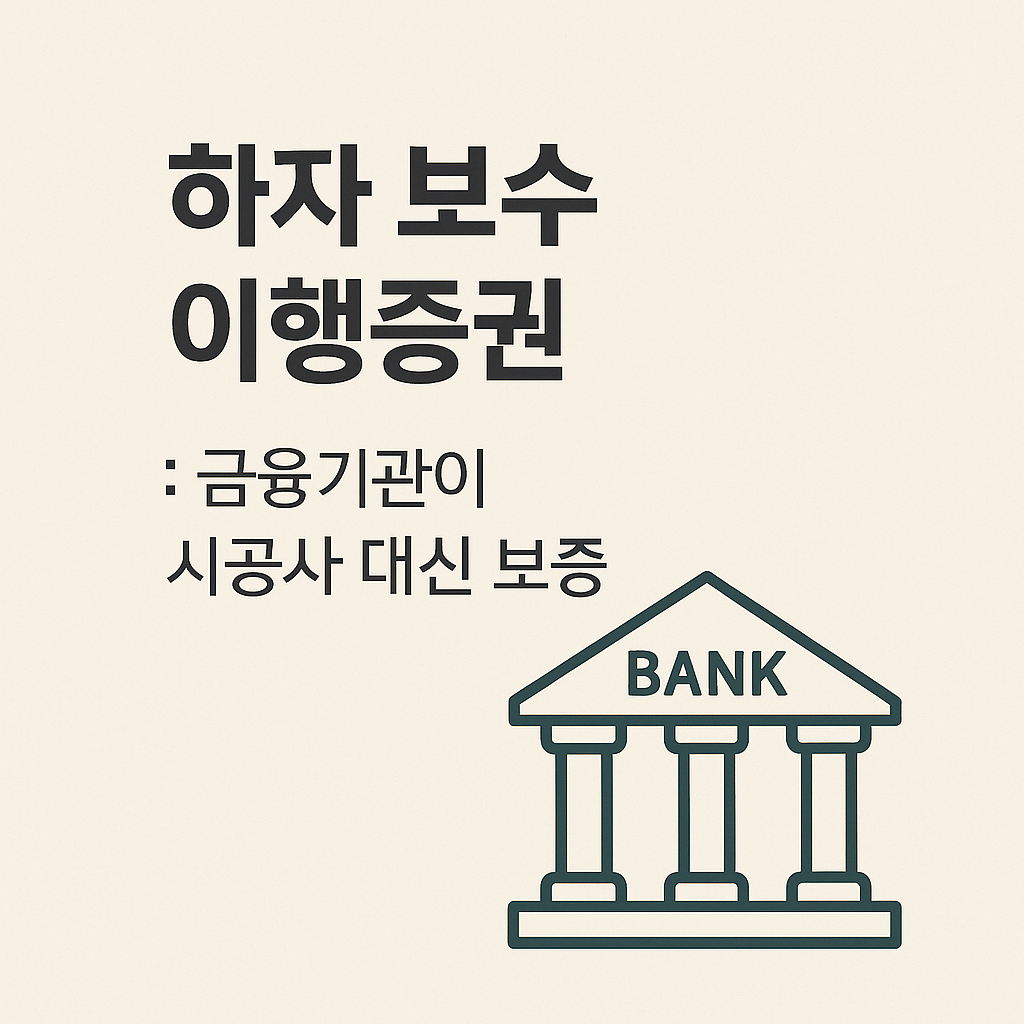 보험사가 시공사 대신 보증