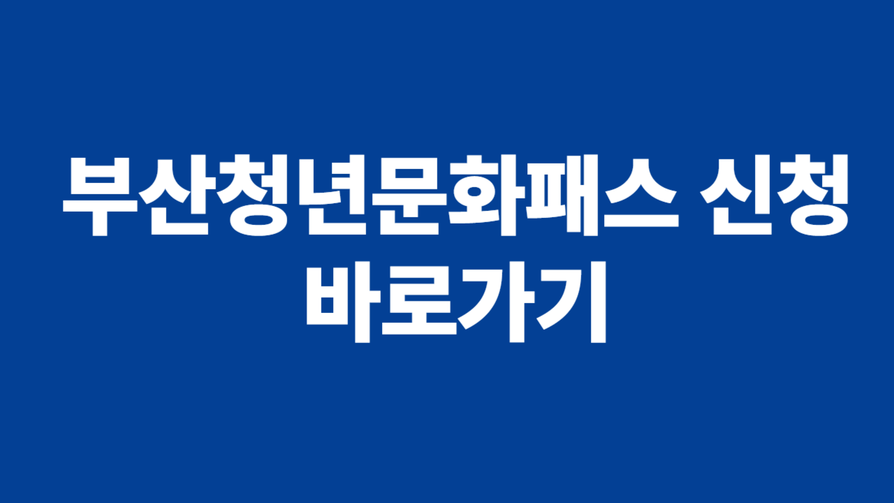 부산청년문화패스 관련 사진