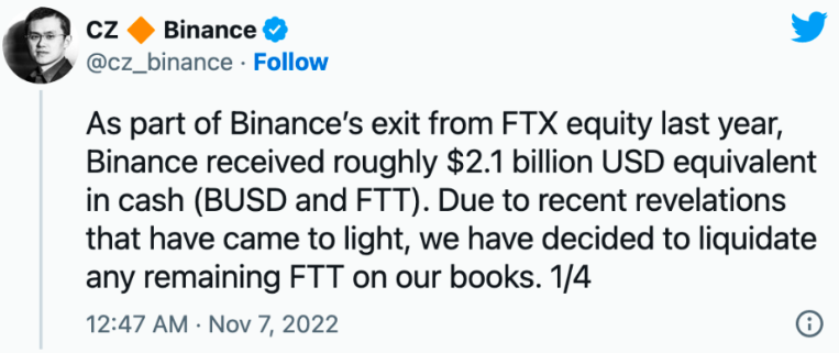 출처 - 자오 트위터