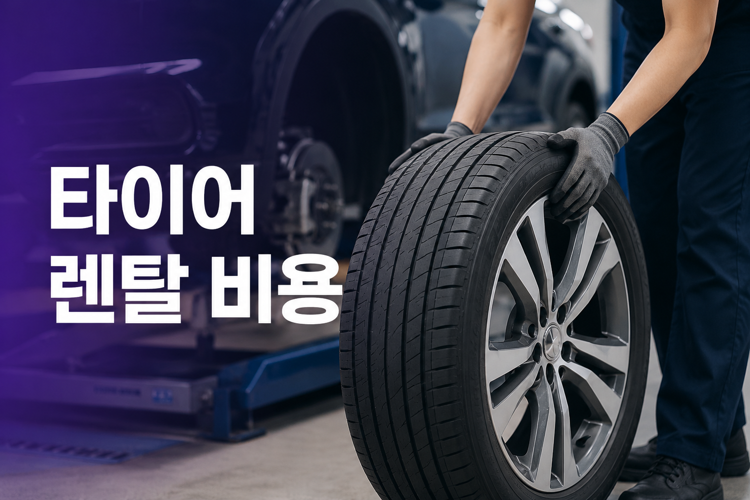 타이어 렌탈 비용 광고