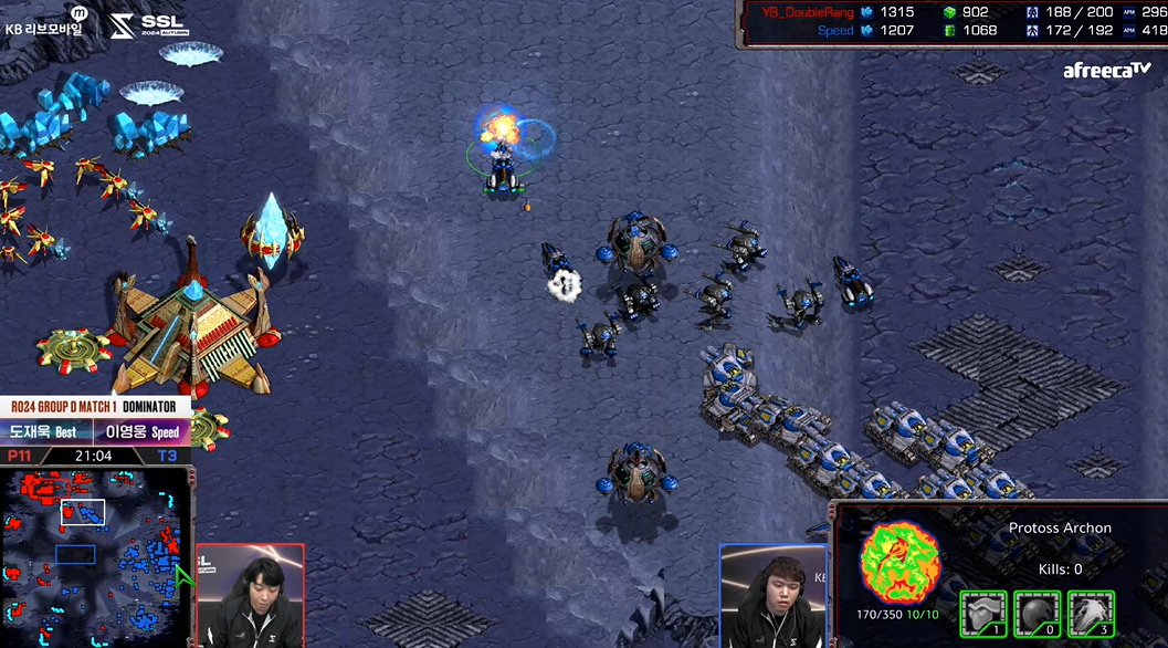 SSL 스타리그 D조 1경기 센터공격