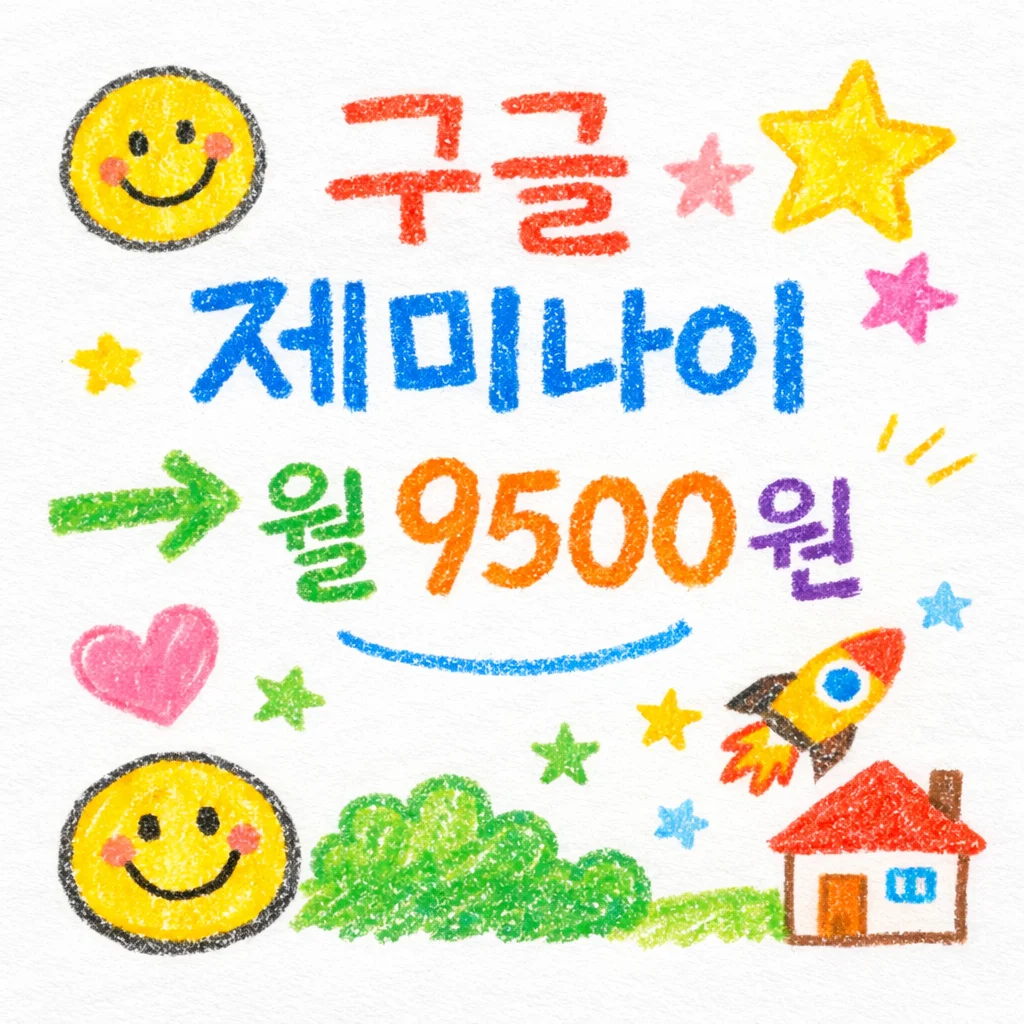 구글 제미나이 할인, 월 9500원