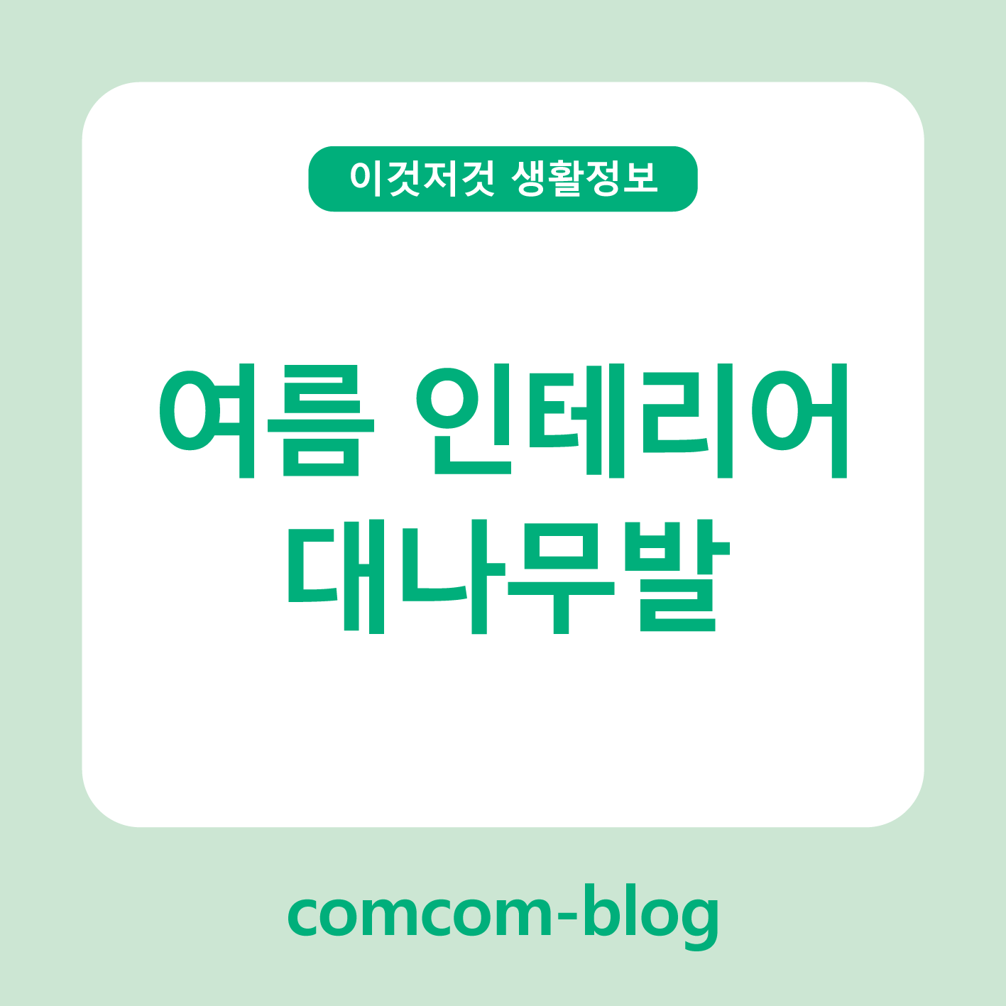 여름을 시원하게 바꾸는 인테리어 🌿 대나무발의 매력