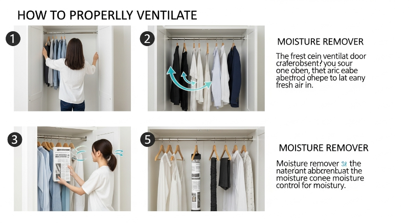 생활 속 습기 제거 팁: 옷장/서랍장 관리