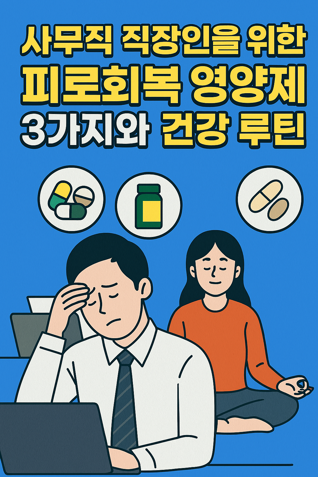 사무직 직장인 피로회복 영양제 추천 썸네일 이미지