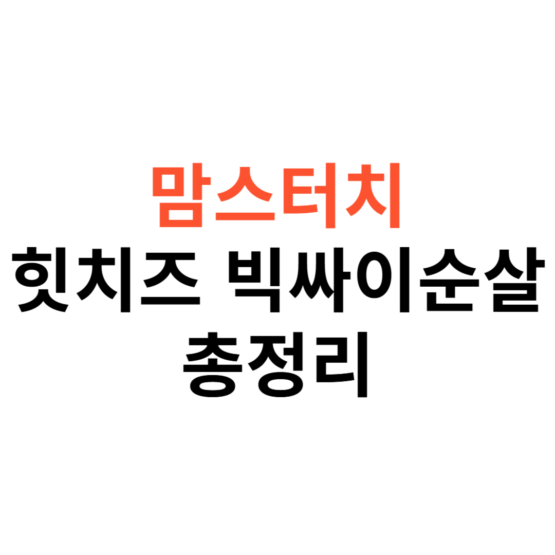 핫치즈 빅싸이순살 후기
