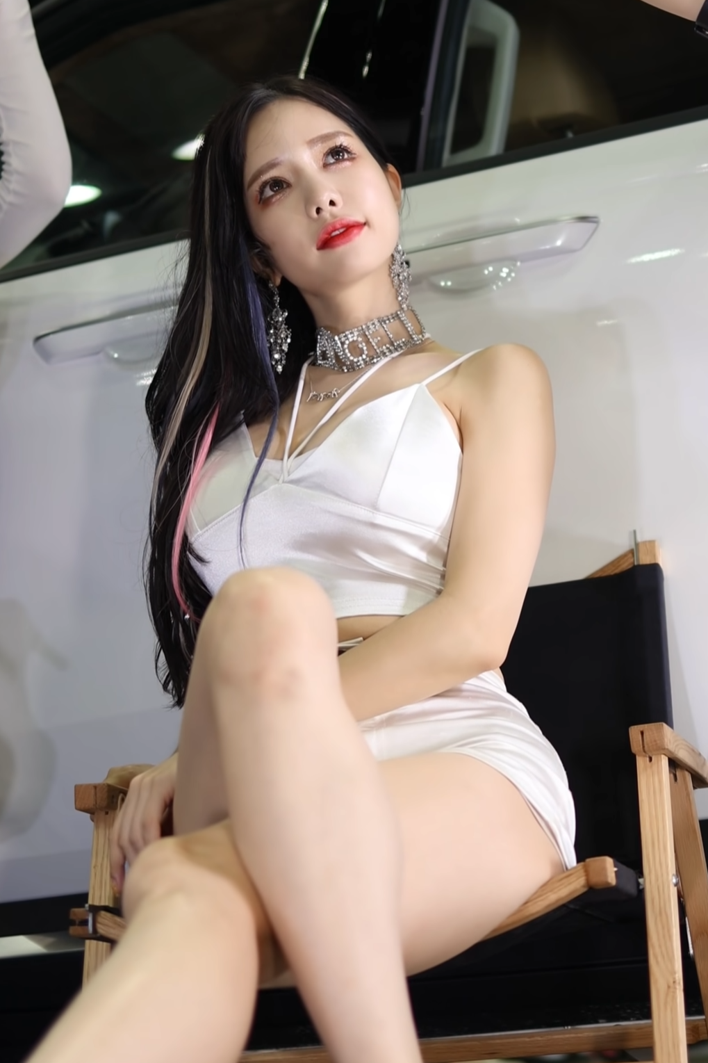 레이싱모델 한민영 핫팬츠 쩍벌 허벅지