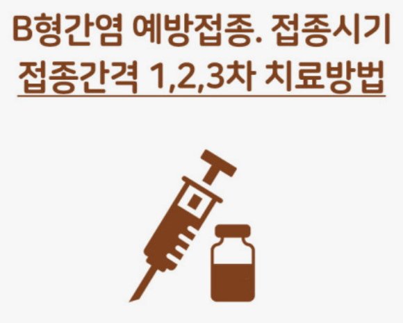 B형간염-예방접종
