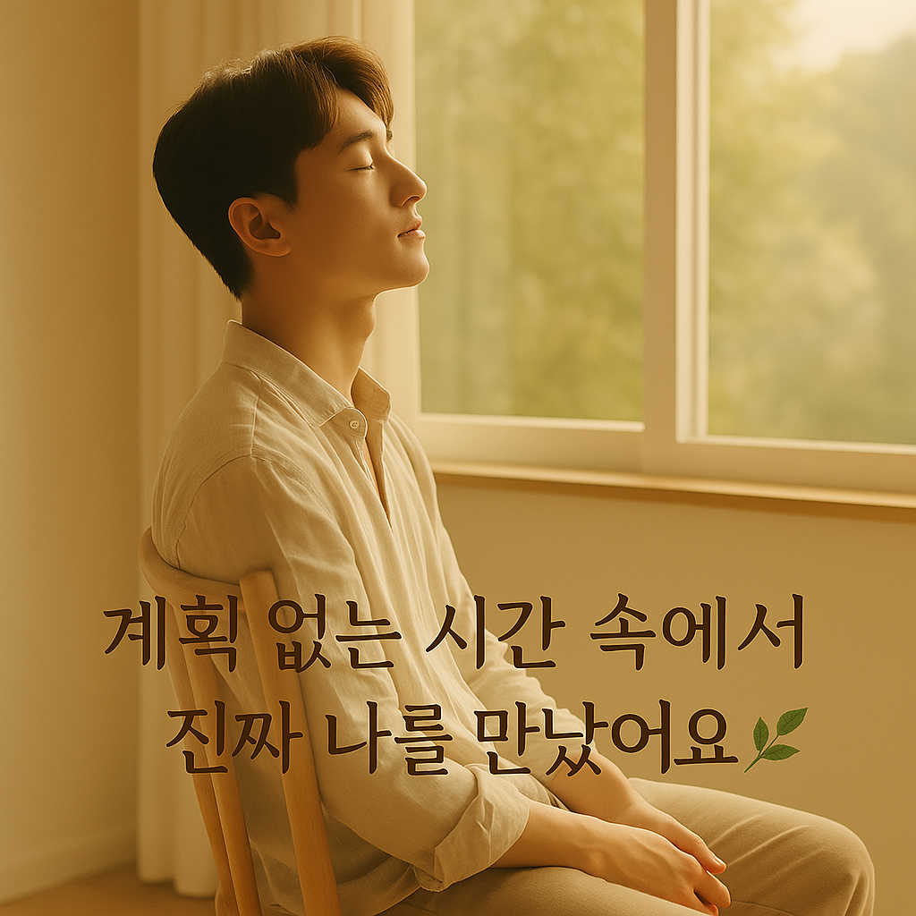 눈 감고 있는 남자가 창가 앞에 앉아서 명상하는 사진