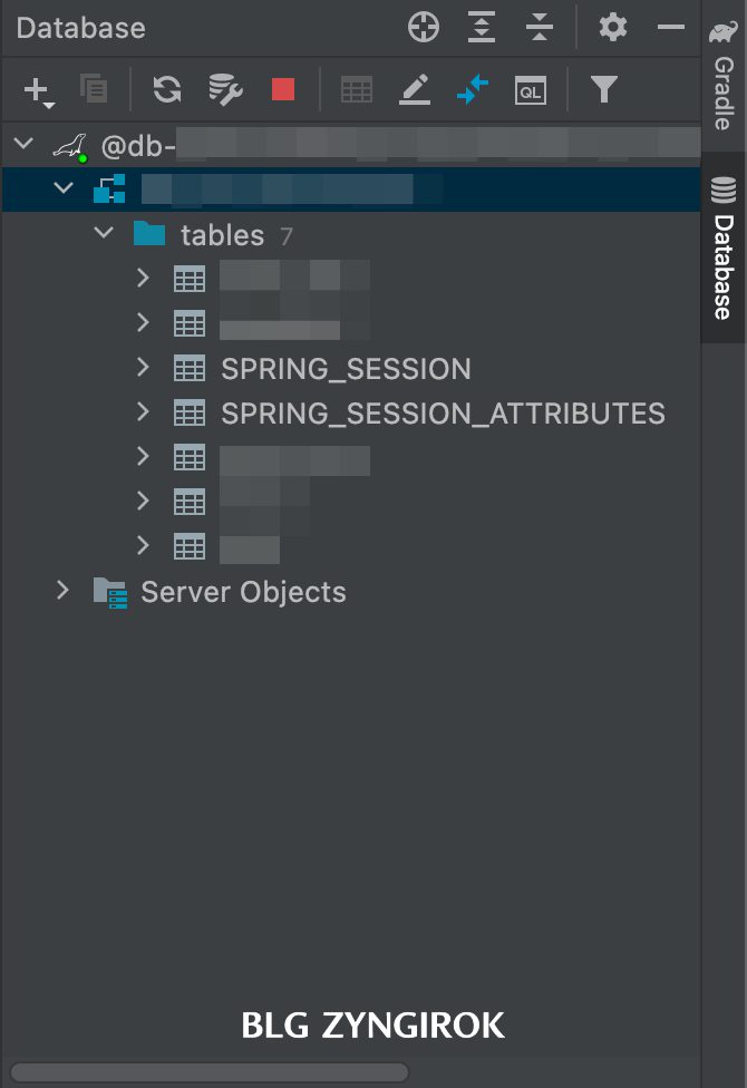 세션-테이블들이-생성된것을-확인할-수있다.