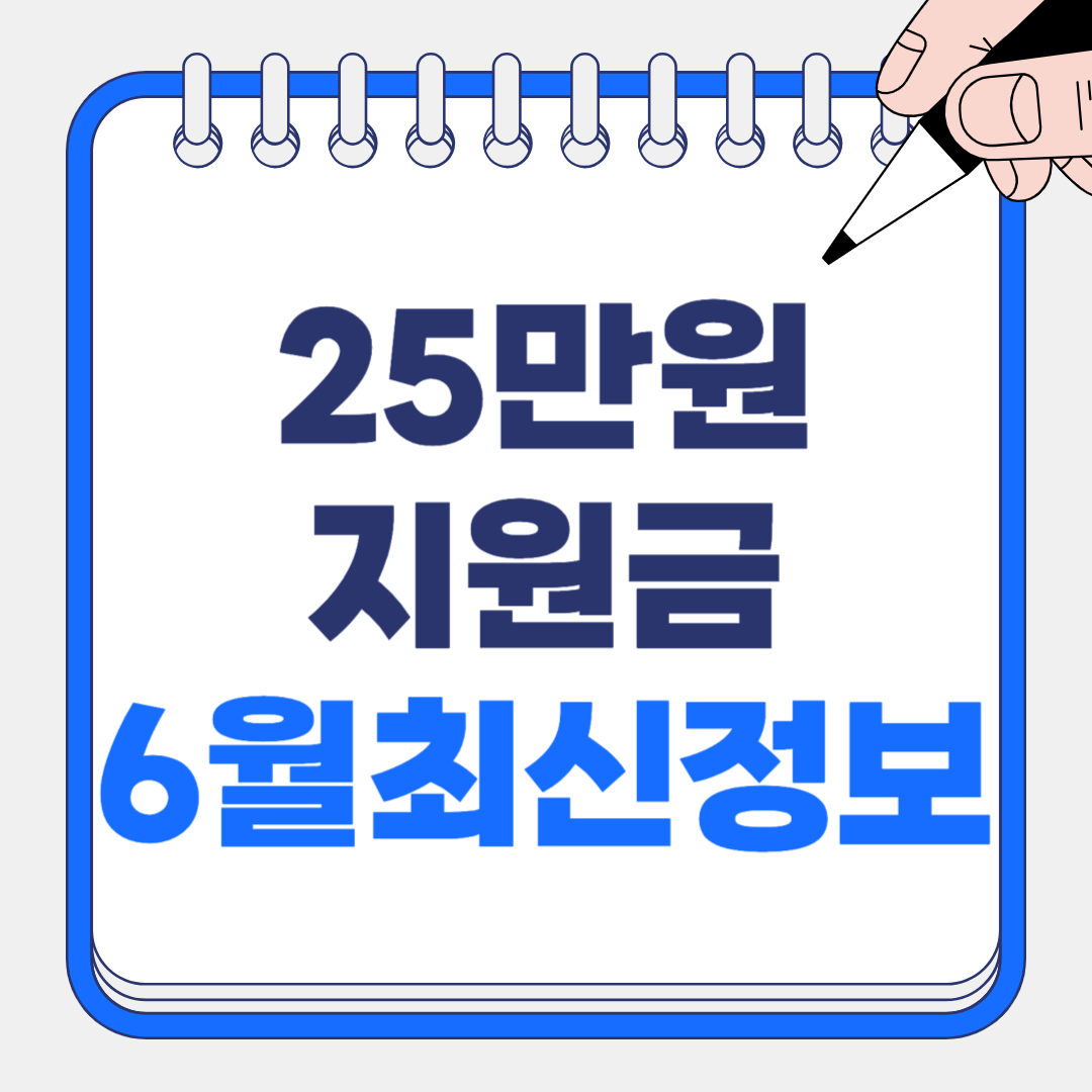 25만원 지원금 2025년 6월 최신 정보