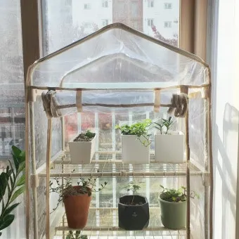 화분 베란다 단열 겨울철보온 커튼사용 찬바람차단 식물보호 요령_5