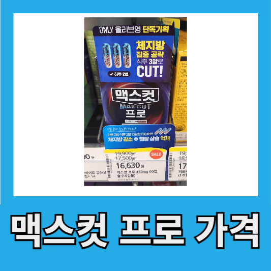 맥스컷 프로 가격
