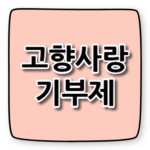 고향사랑기부제