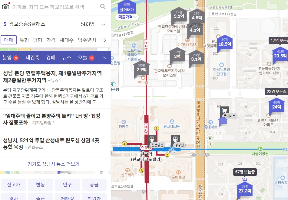 아파트 실거래가 조회하는 방법, 매물 찾는 방법