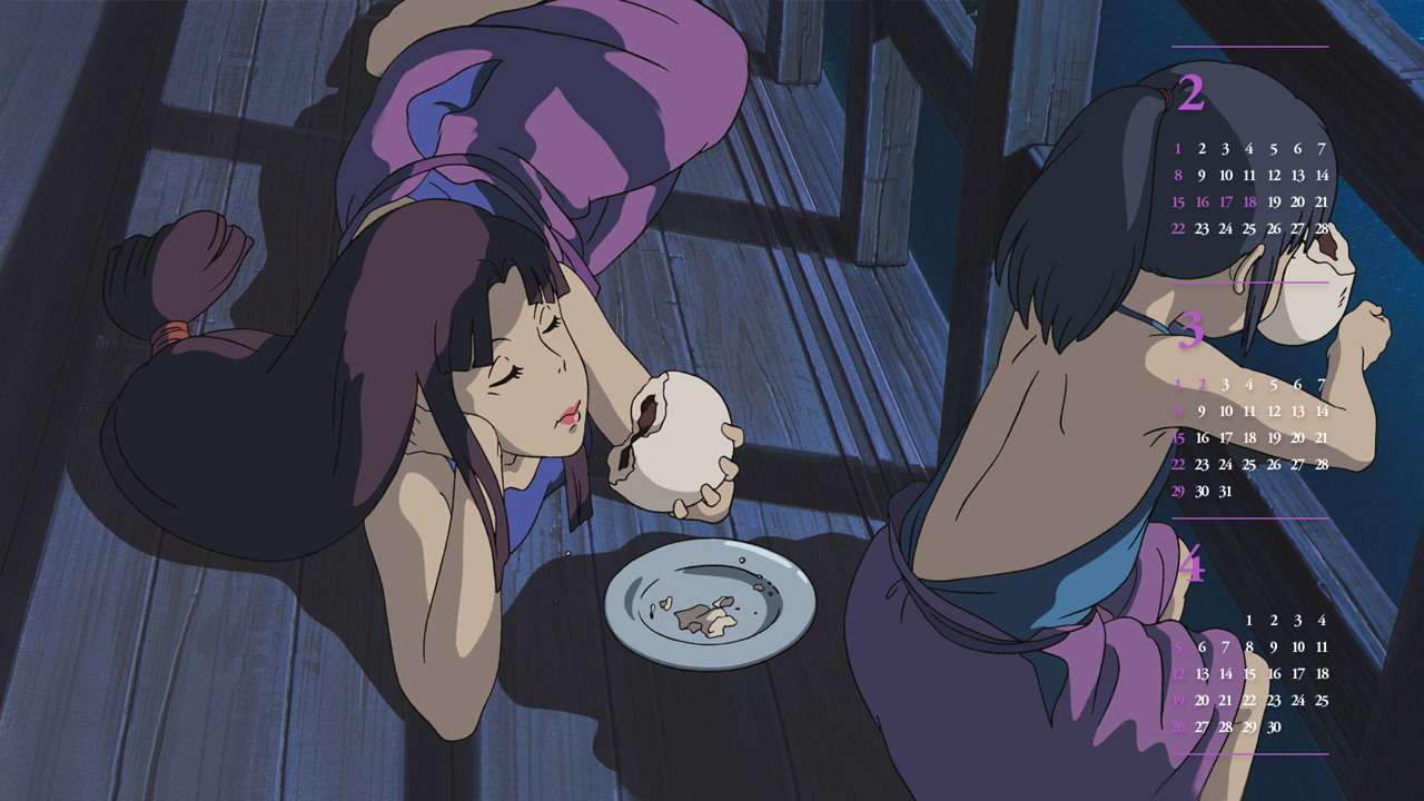 13 린과 찐빵 B - 2026년3월 달력배경화면