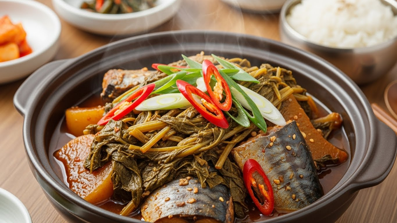 김대석 셰프의 비법! 구수한 무청 고등어 조림 황금 레시피