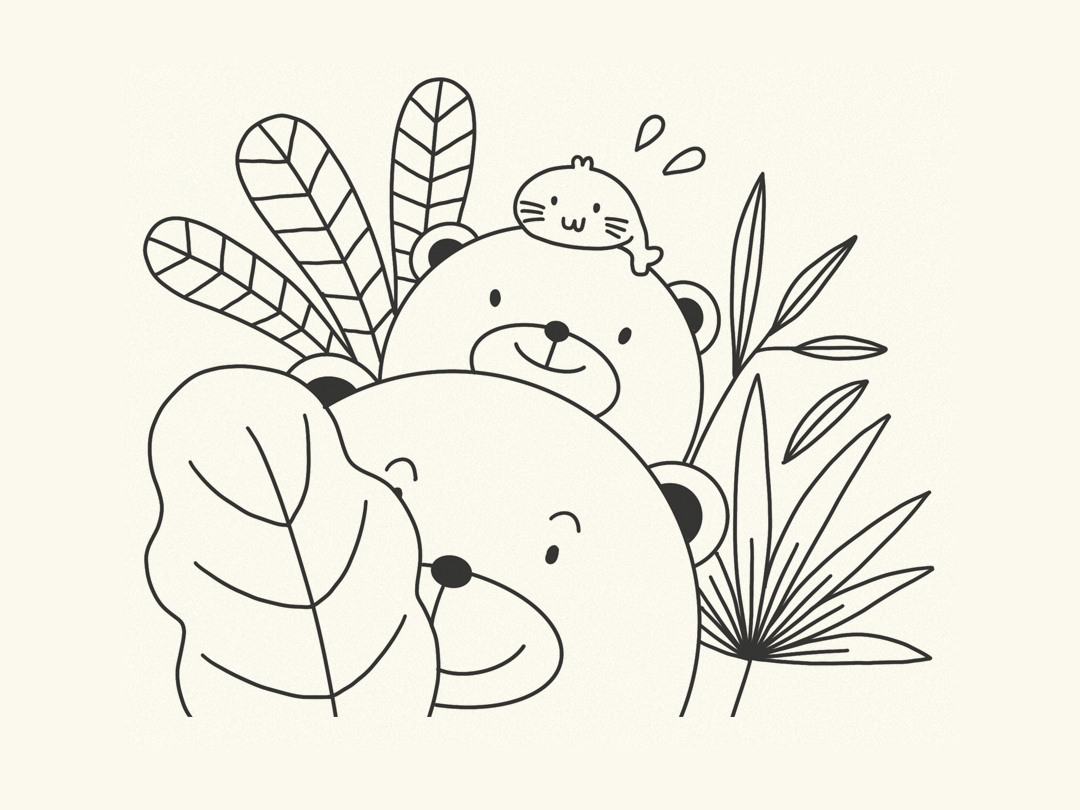 곰돌이 무료 일러스트 이미지 다운로드