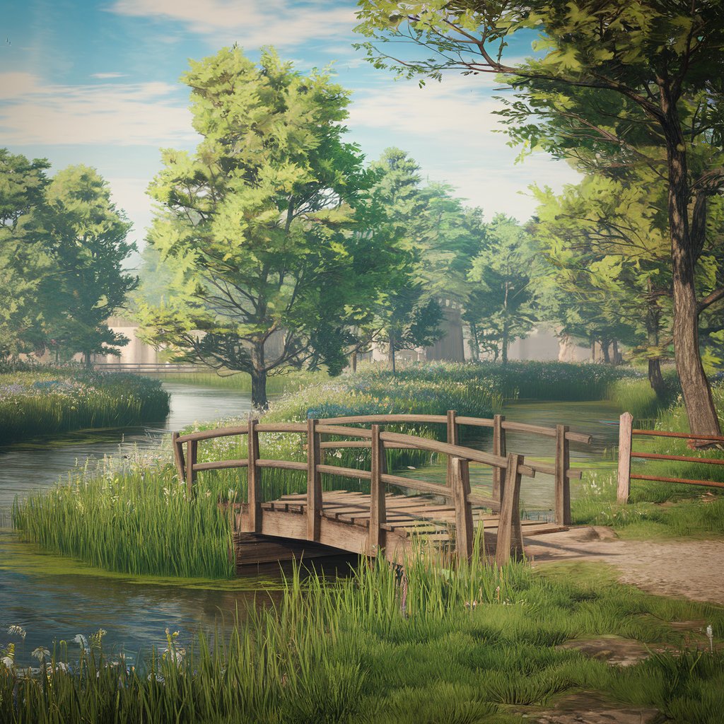 아름다운 경치 유화