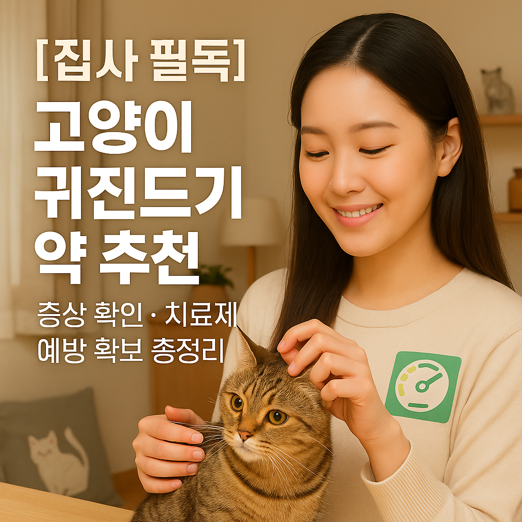 [집사 필독] 고양이 귀진드기 약 추천 ｜ 증상 확인&middot;치료제&middot;예방 총정리