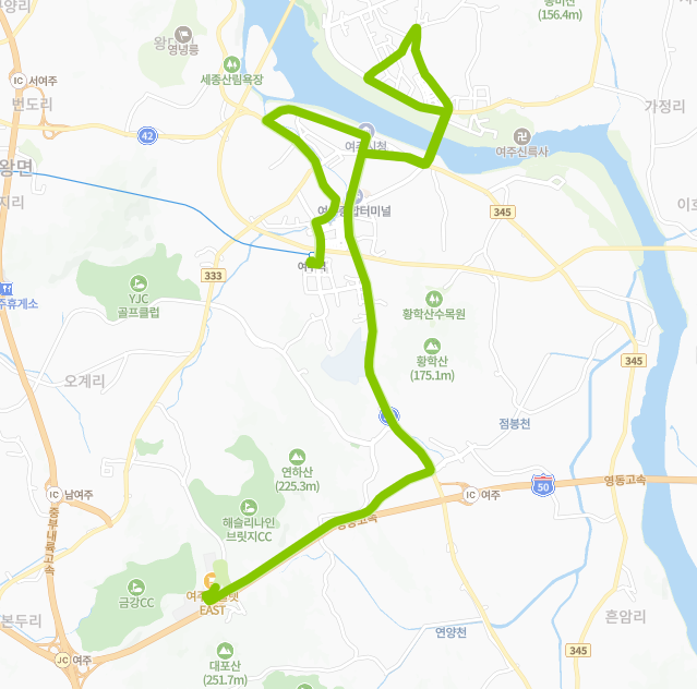 여주-912-2번-버스-노선-지도