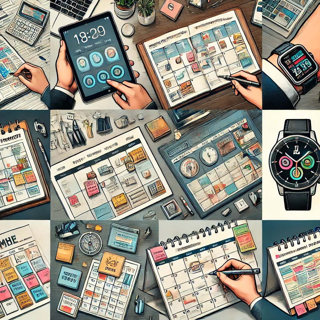 시간을 관리하는 사람들의 모습