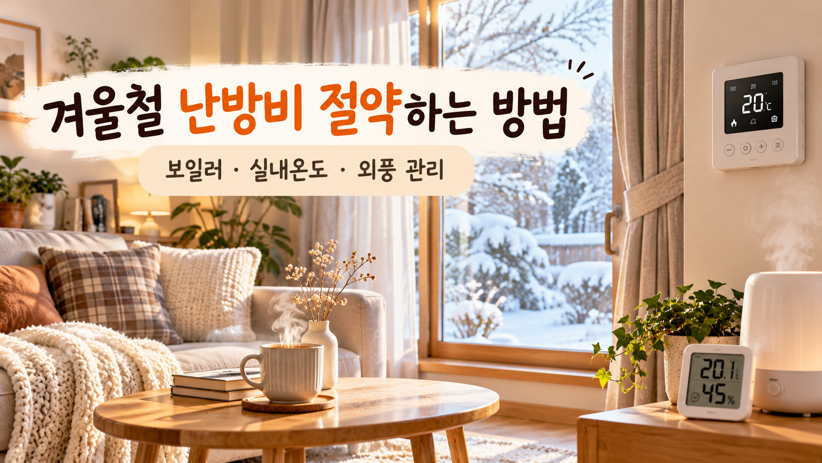 겨울철 난방비 절약하는 방법