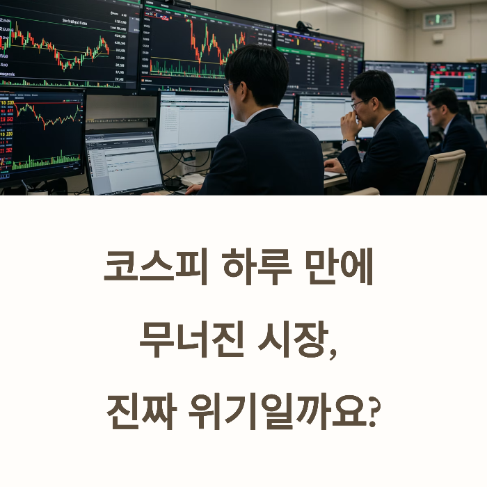 코스피 2,970대 추락