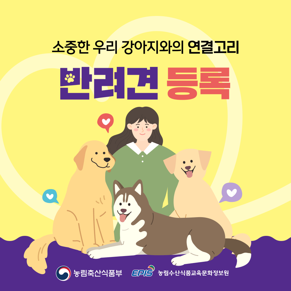 반려견 동물등록 자진신고 기간 안내