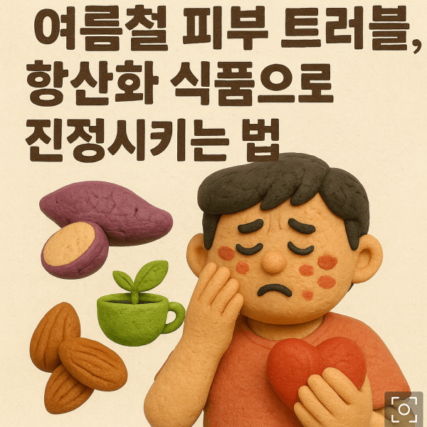 여름철 피부 트러블, 항산화 식품으로 진정시키는 법/gpt