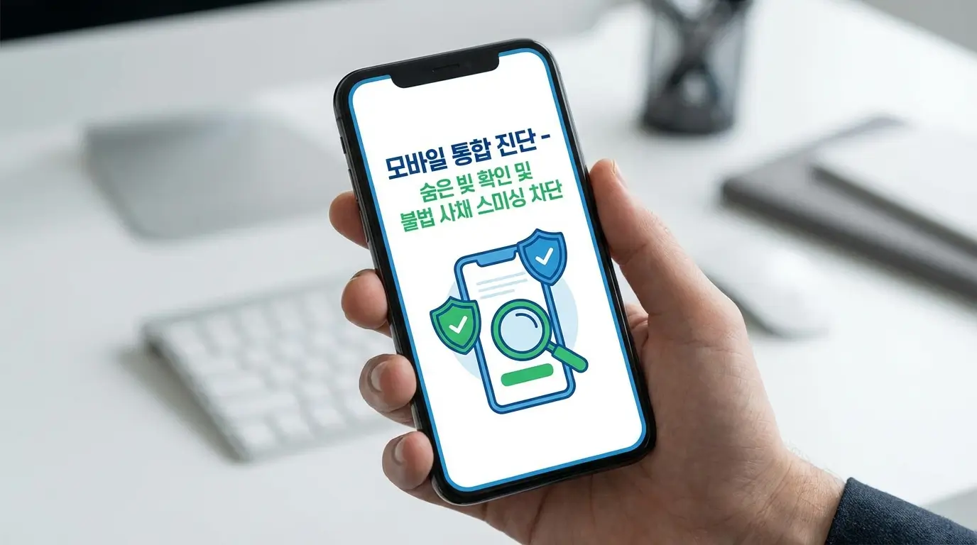 모바일 통합 진단 앱 숨은 빚 확인 및 불법 사채 스미싱 차단