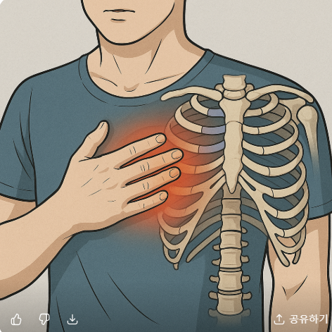 늑골연골염(갈비연골염) 원인&middot;진단&middot;치료 총정리｜흉통의 흔한 원인, 어떻게 관리할까? 관련 사진